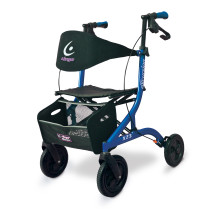 Airgo® eXcursion™ Tall, Lightweight Side-fold Rollator, Pacific Blue