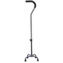 Drive Small Base Quad Cane with Tab Lock Silencer and Triangular Padded Hand Grip