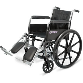 Airgo Wheelchair 18", Chrome, Mags, Swingaway Elevated Legrests