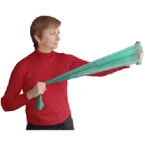 CANDO BAND, LATEX FREE, 6 YRD, RED/LIGHT