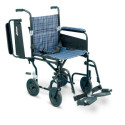Airgo Comfort-Plus 19” Wide Transport Wheelchair - Plaid
