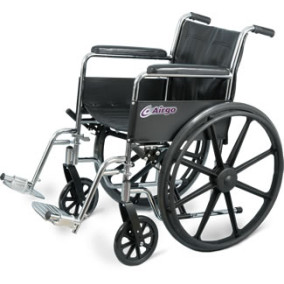 Airgo Wheelchair 18", Chrome, Mags, Detachable Swingaway Footrests
