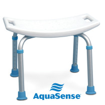 AQUASENSE Bath Bench without back, adjustable, not assembled
