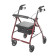 Rollator with Fold Up and Removable Back Support and Padded Seat