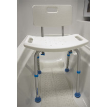 AQUASENSE Adjustable Bath, Seat With Back - 6 Units per case